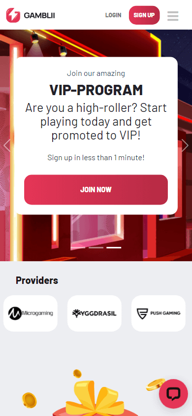 Gamblii Casino Mobile screenshot